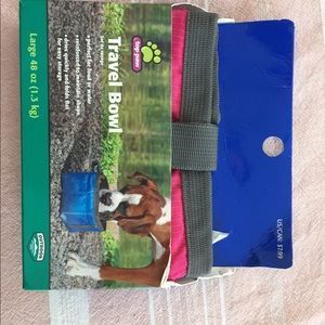 Travel drinking bowl for dog